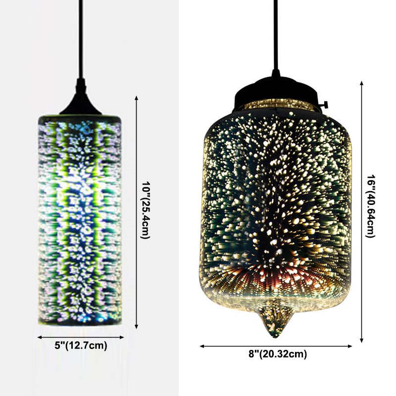 Modernista 1 bulbo de vidrio Kit de luz de vidrio blanco