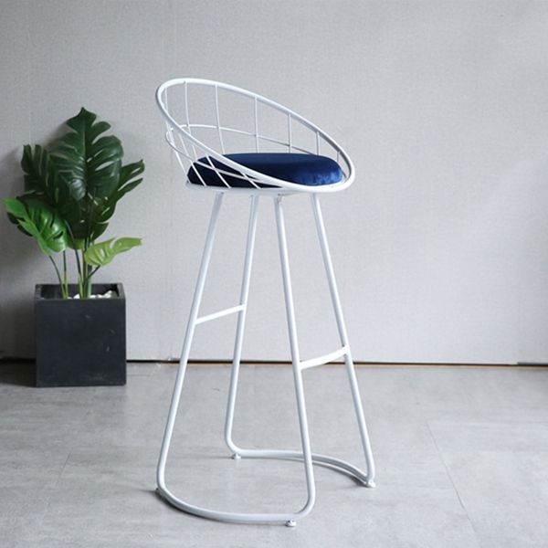 Nordic Style Bar-stool Bucket Counter Bar Stool with Metal Legs