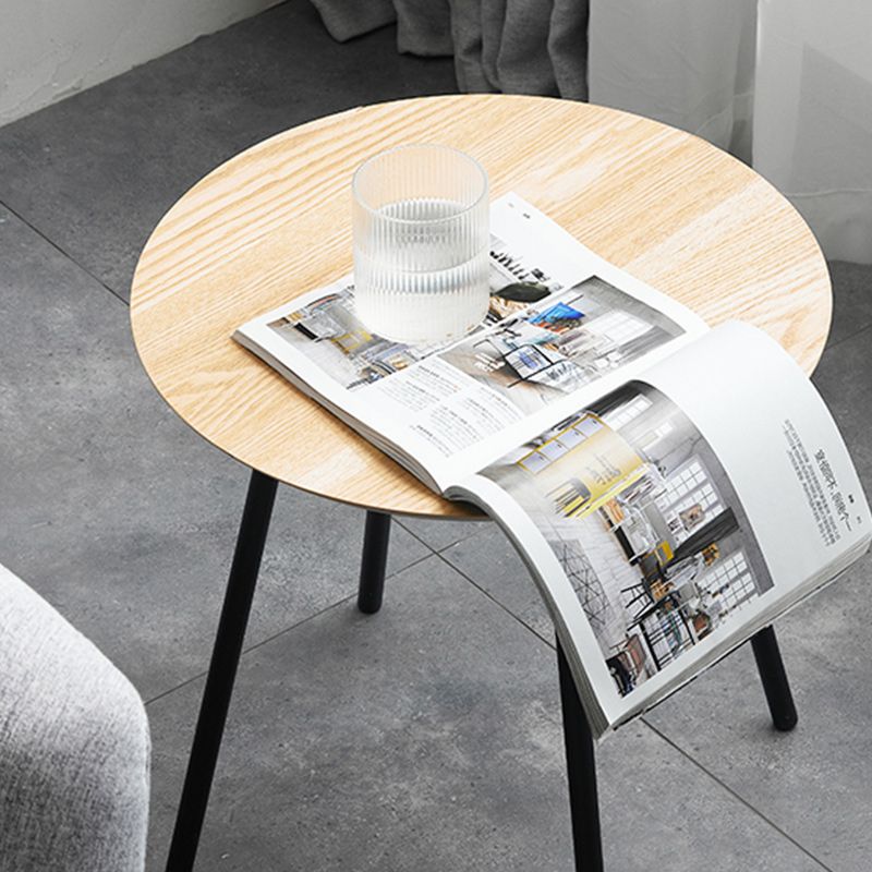 15" Wide Contemporary Corner Table Wood 4 Legs Accent Side Table