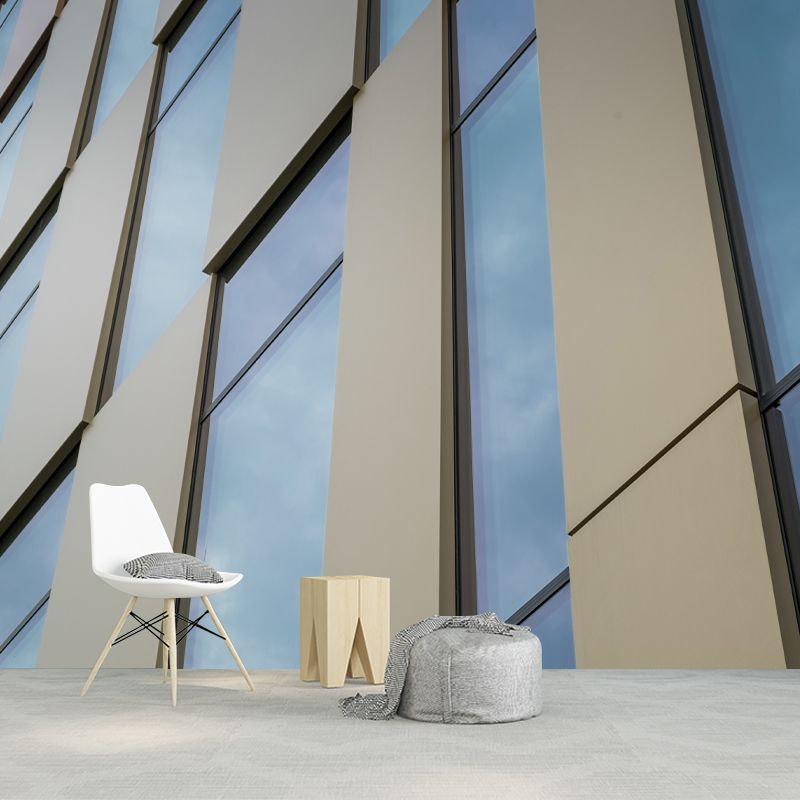 Contemporary Style Urban High-rise Wall Murals for Meeting Room, Stain Resistant