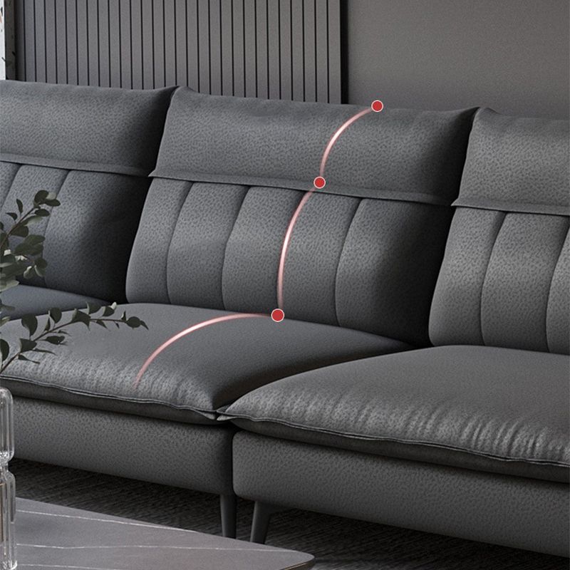 Faux Leather Removable Cushions Sofa/Sectionals with Wear-Resistant and Slipcover