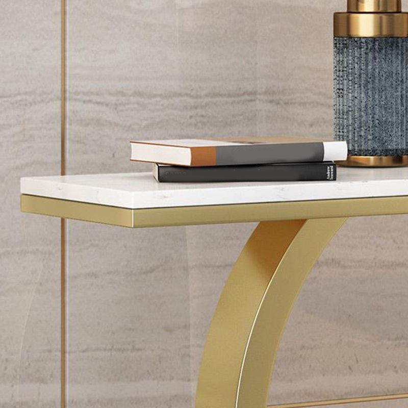 Glam Console Accent Table Antique Finish Sofa Console Table with Shelf