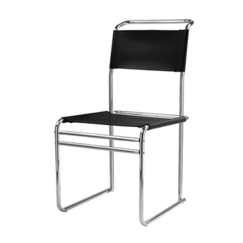 Modern Style Side Chair Faux Leather Armless Dining Chair for Kitchen