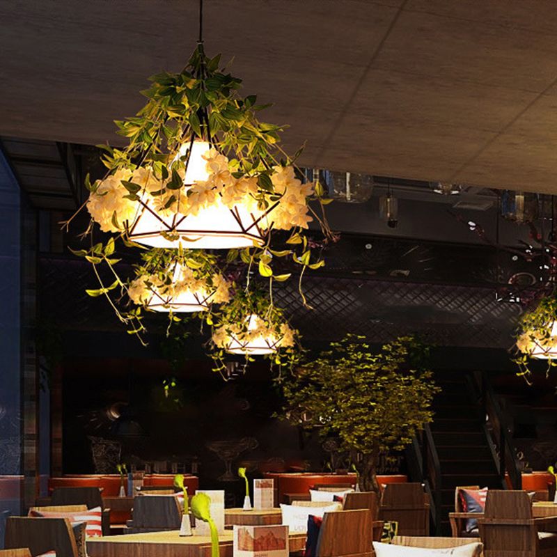 Luci a sospensione per piante verdi industriali creativa lampada sospesa a luce singola