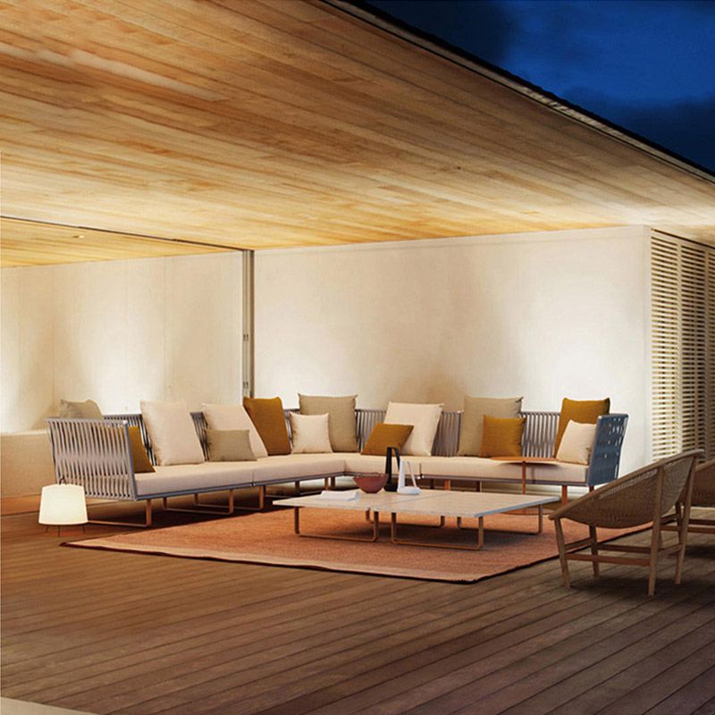 Tropical with Cushions Patio Sofa Water Resistant Outdoor Patio Sofa