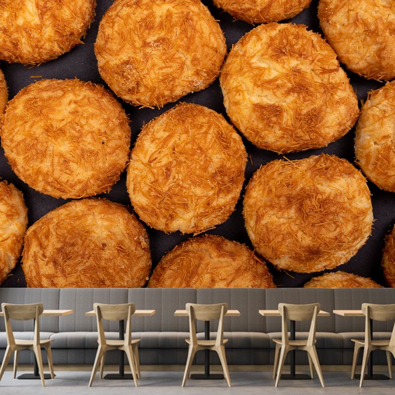 Delicious Desserts Moisture-Resistant Wall Covering for Bakery, Made to Measure