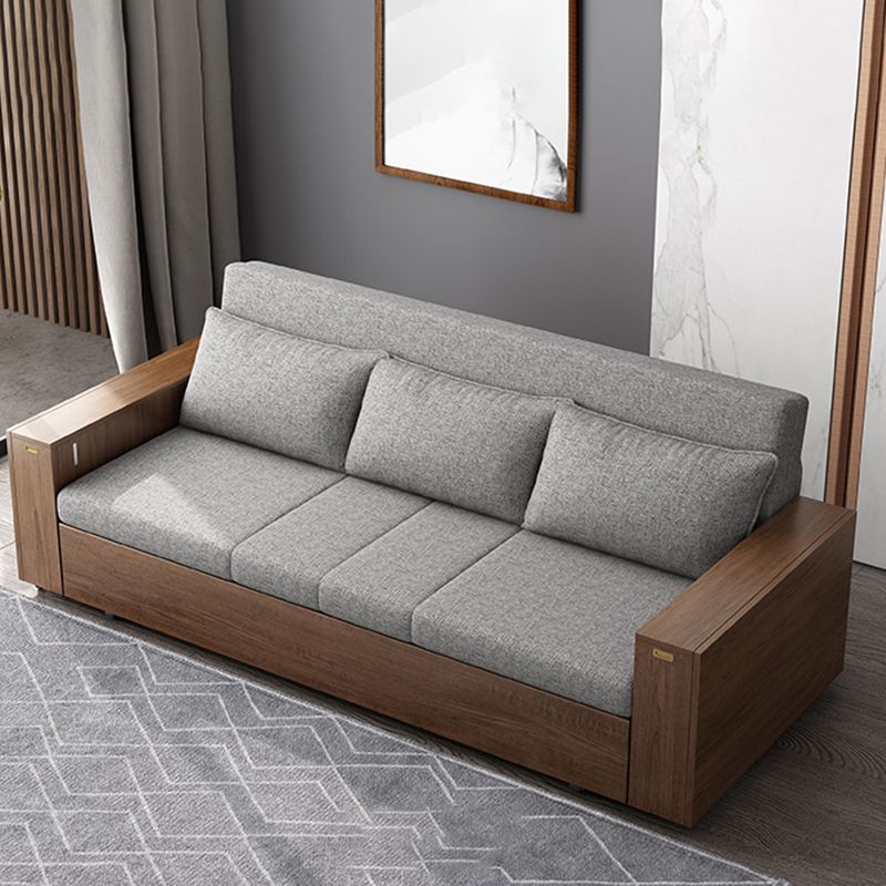 29" Wide Contemporary Sleeper Sofa Futon Gray Storage Sleeper Sofa