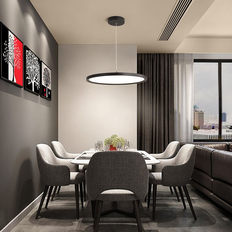 Contemporary Simple Style One Light LED Pendant Lighting for Study Room