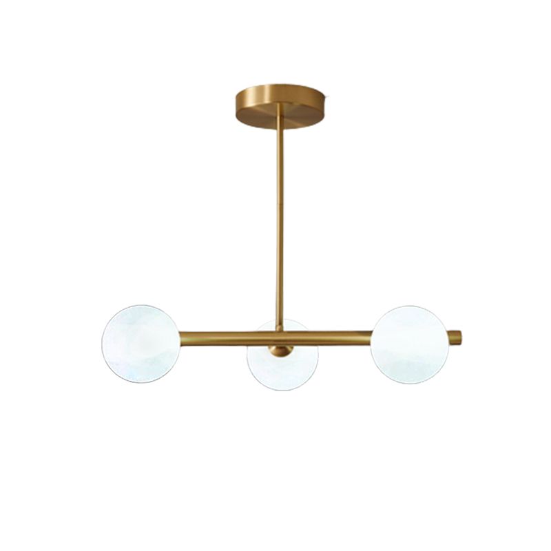 3/5/6-Light Golden Modern Kitchen Island Lighting Shaded Island Pendant Lighting