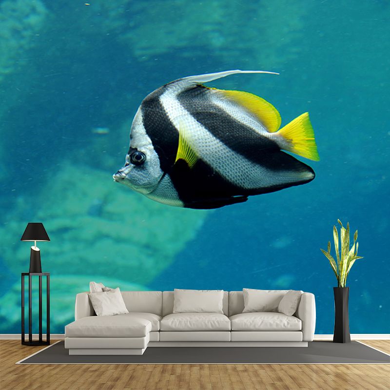 Mildew Resistant Photography Seabed Mural Eco-friendly Bathroom Wall Art