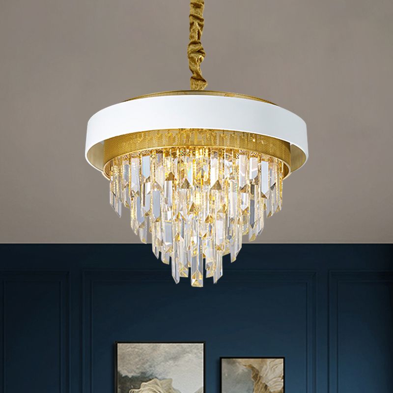 5 têtes lustres de plafond effilés