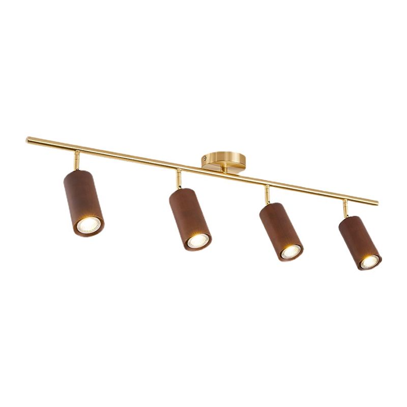 Zylindrische Formschiene Deckenlampe moderne Holzspüschhalterung für Gang