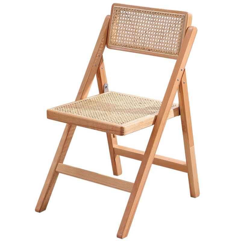 Silla de comedor de madera envejecida estilo rural, respaldo abierto sin brazos, silla lateral de comedor