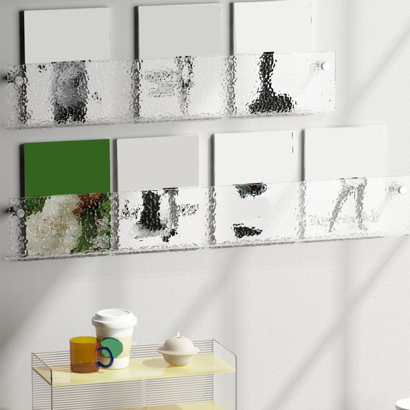 Floating Clear Plastic/Acrylic Bookcase Urban Wall Mounted Shelf