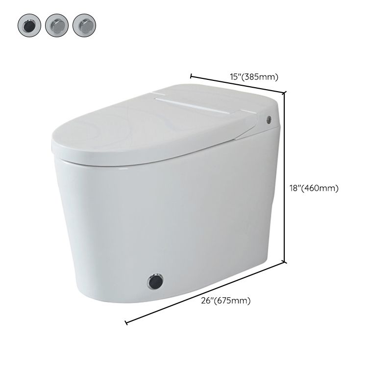 Siphon Jet Elongated Toilet Bowl Modern Flush Toilet With Seat for Bathroom