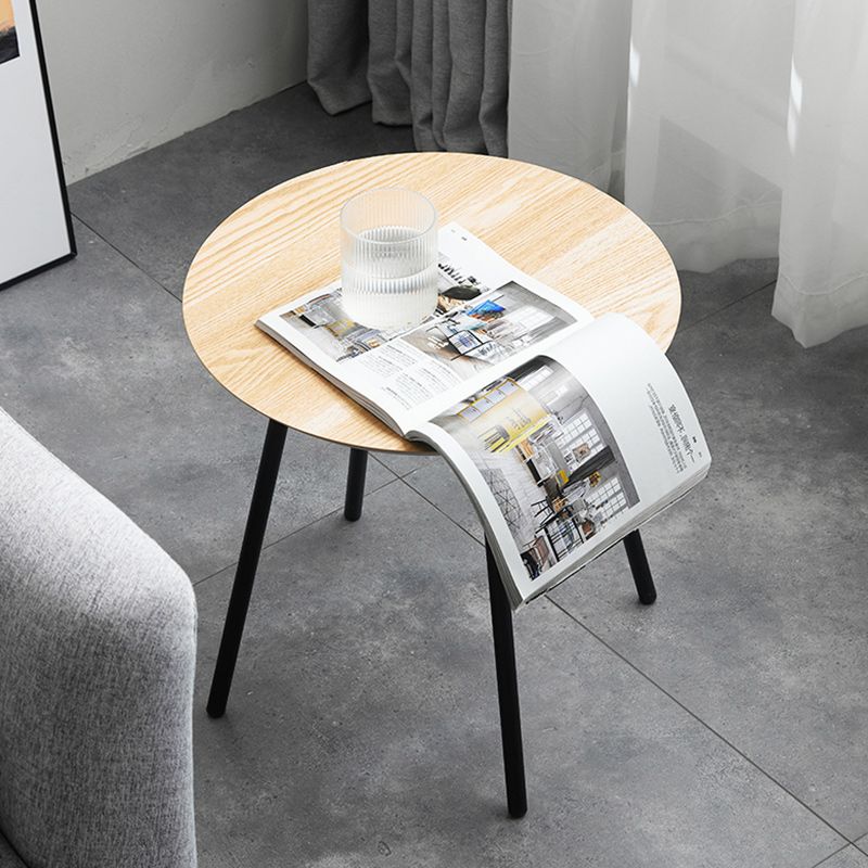 15" Wide Contemporary Corner Table Wood 4 Legs Accent Side Table