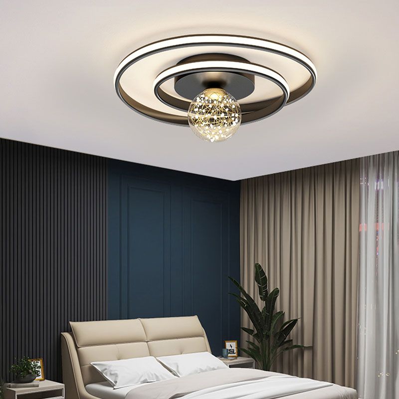 Geometrie Flush Mount Light Armaturen Modern Semi Flush Plafond Verlichting Metaal