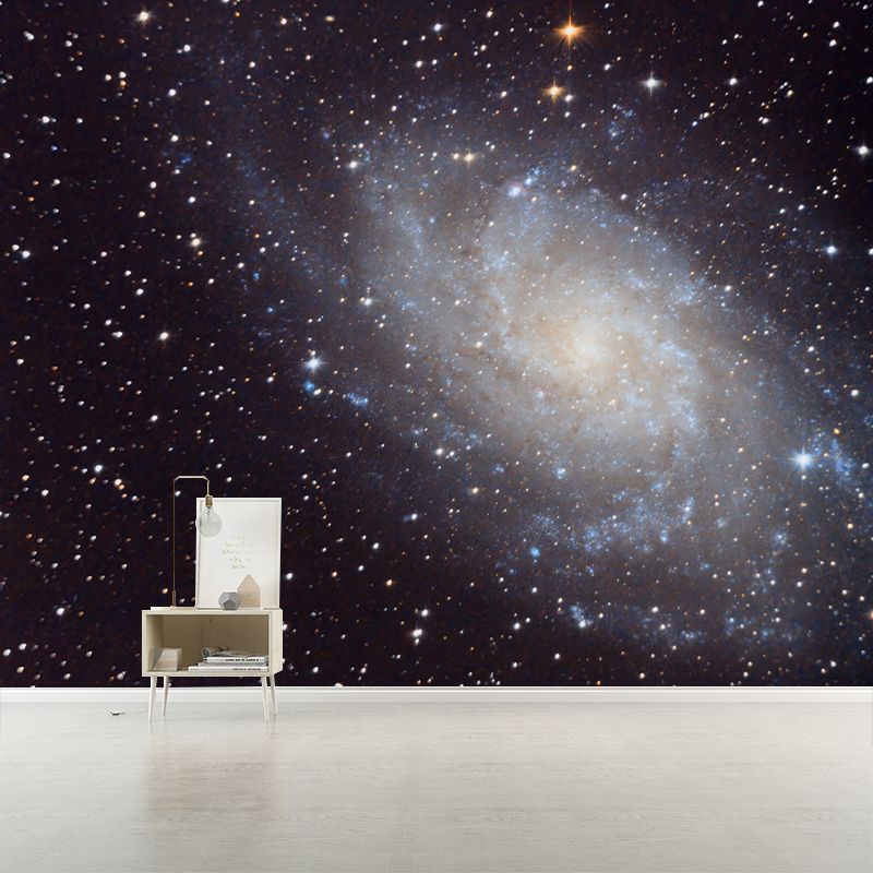 Outer Space Mural Decal for Indoor Decor Modern Boys Bedroom Wall Covering