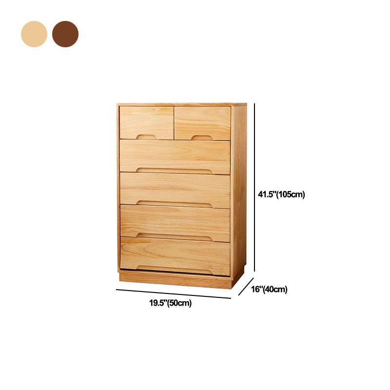 Modern Solid Wood Lingerie Chest Bedside Vertical Storage Chest