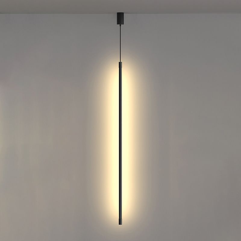 Éclairage suspendu linéaire Métal de style moderne 1 pendentif léger pour le chevet