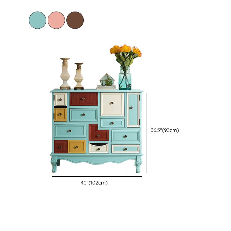 Traditional Storage Chest Solid Wood Dresser with 7/9 Drawers