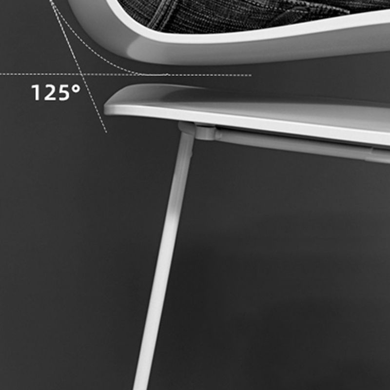 Taburete nórdico simple con respaldo bajo, taburete alto de hierro para interiores con asiento de plástico