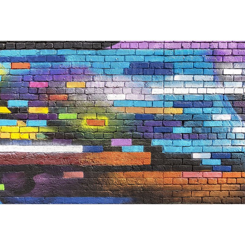Customized Mildew Resistant Wall Mural Industrial Brick Wall Pattern Wall Covering