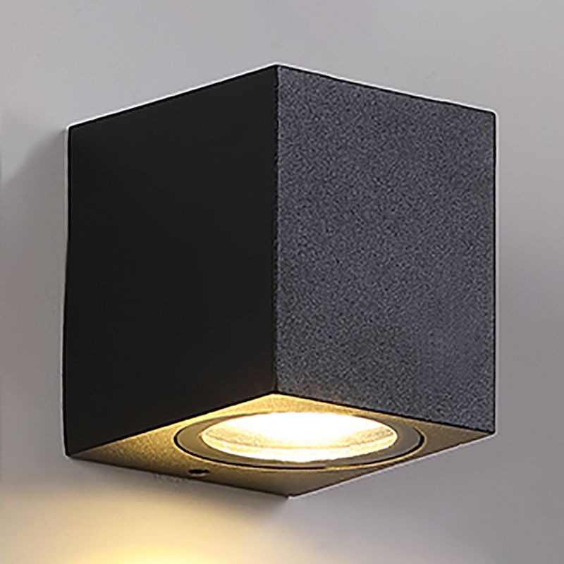 1 Light Geometric Wall Lights Modern Style Metal Wall Mounted Lamps