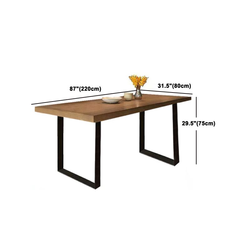 Modern Dining Set 1/7 Pieces Rectangle Pine Wood Dining Table