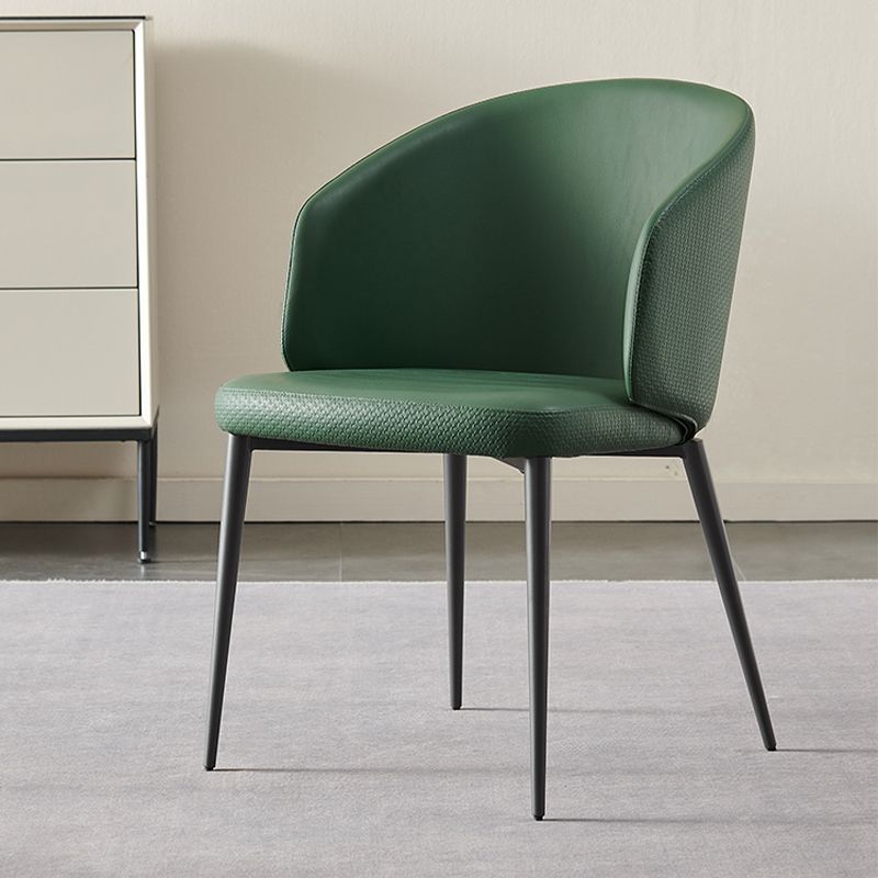 Modern Dining Chair with Metal Legs Upholstered Side Chair for Home