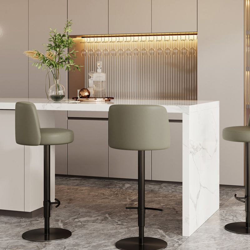 Glam Bar Stool Adjustable Height Counter Stool for Bristol with Swivel