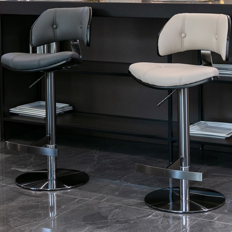 Industrial Rotatable Bar Stool Low Back Counter Bar Stool for Home