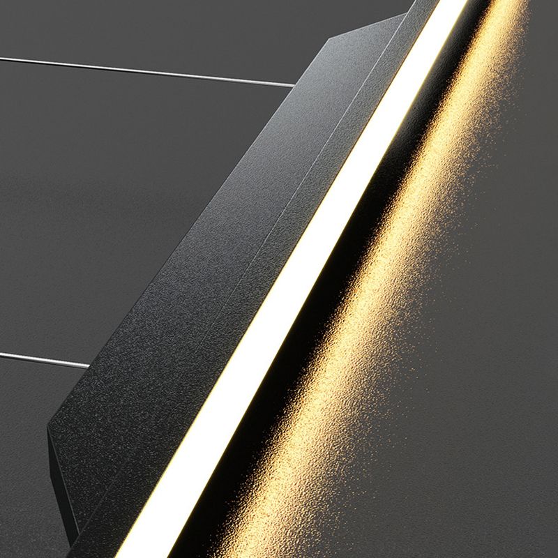 Linear Shape Metal Island Chandelier Modern Style 1-Light Island Ceiling Light