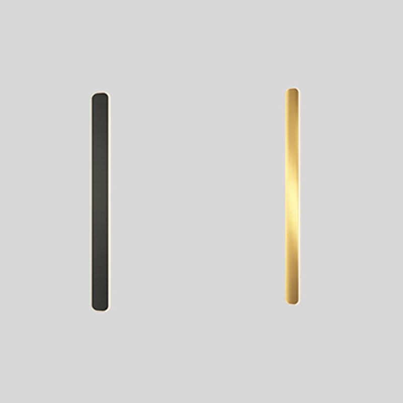 Modern Metal Wall Sconce Rectangle Shape Wall Light with Acrylic Shade for Bedroom