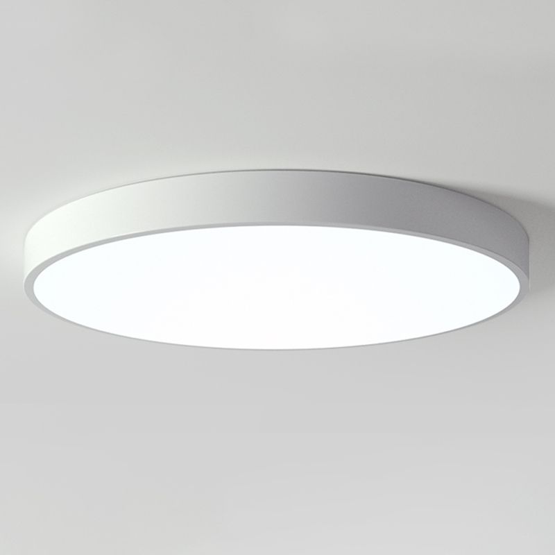 Plafoniera moderna da incasso in stile amaretto, rotonda, in acrilico, a LED, da incasso