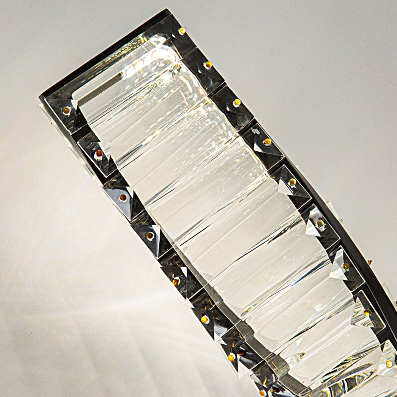 Modern Geometric Vanity Lamp Crystal 1-Light Vanity Wall Lights