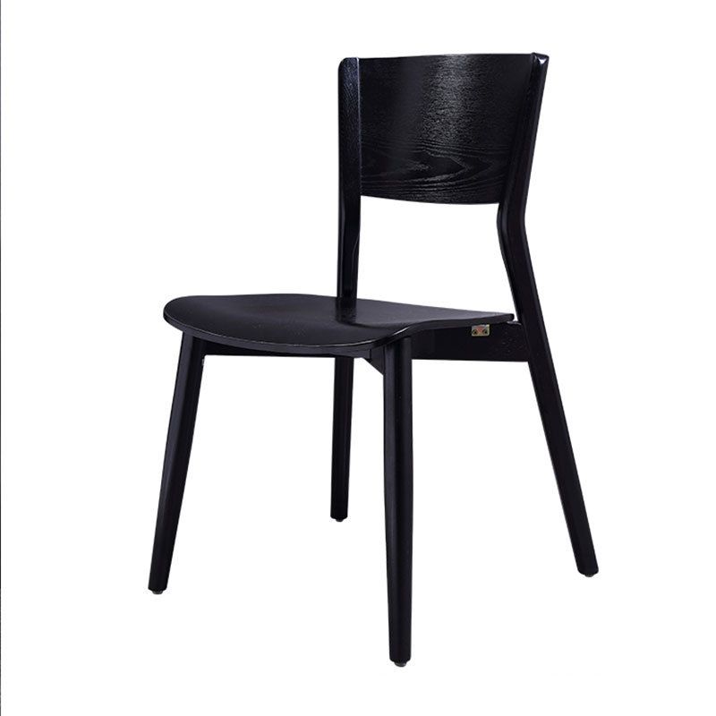 Modern Side Chair Solid Wood Open Back Dining Chair for Home