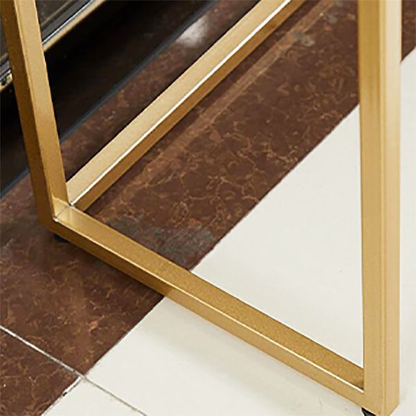 31.5" High Sofa Console Table with Marble Top Console for Hall
