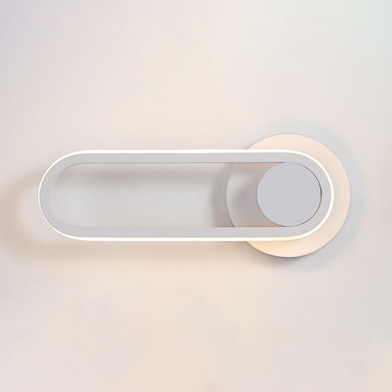 Rotatable LED Wall Lamp Modern Wall Mount Lamp with Silica Gel Shade for Living Room