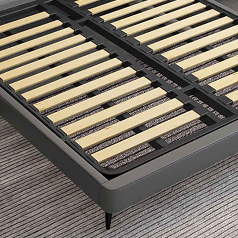 Modern Bed Frame Mattress Included Standard Bed with Custom Gold Legs