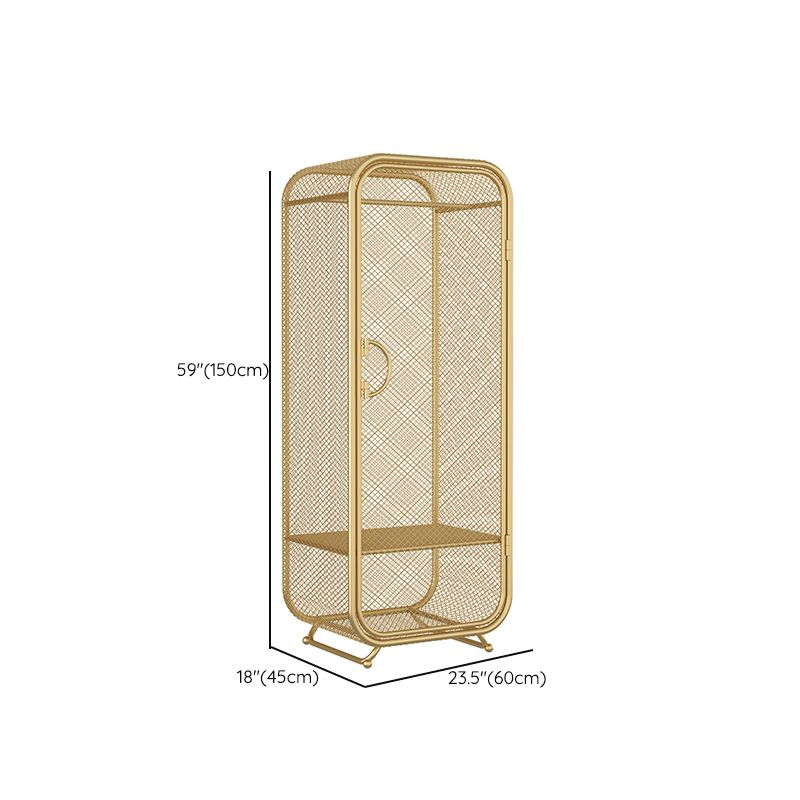 Metal Storage Cabinet Industrial Wardrobe Armoire with Garment Rod