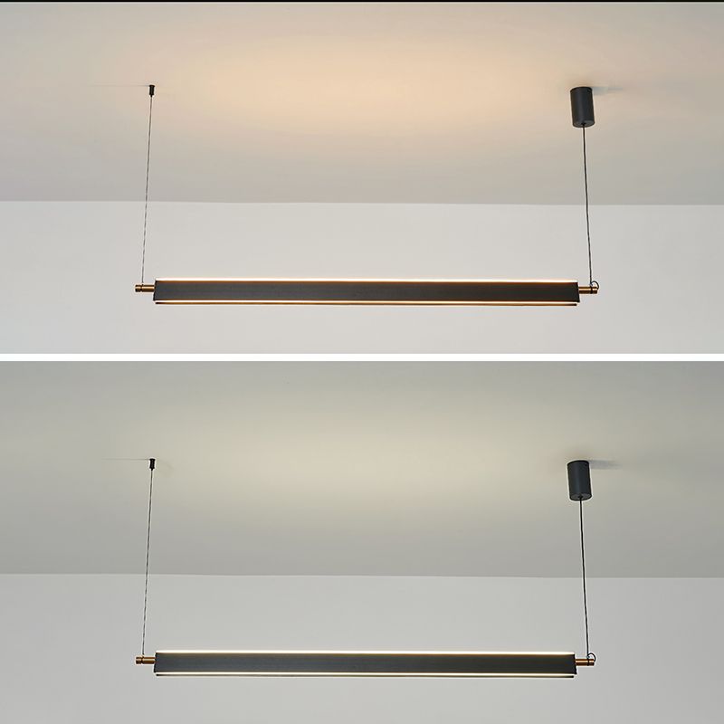 Estilo moderno Shape Shape Island Light Metal 2 Lights Island Light for Office