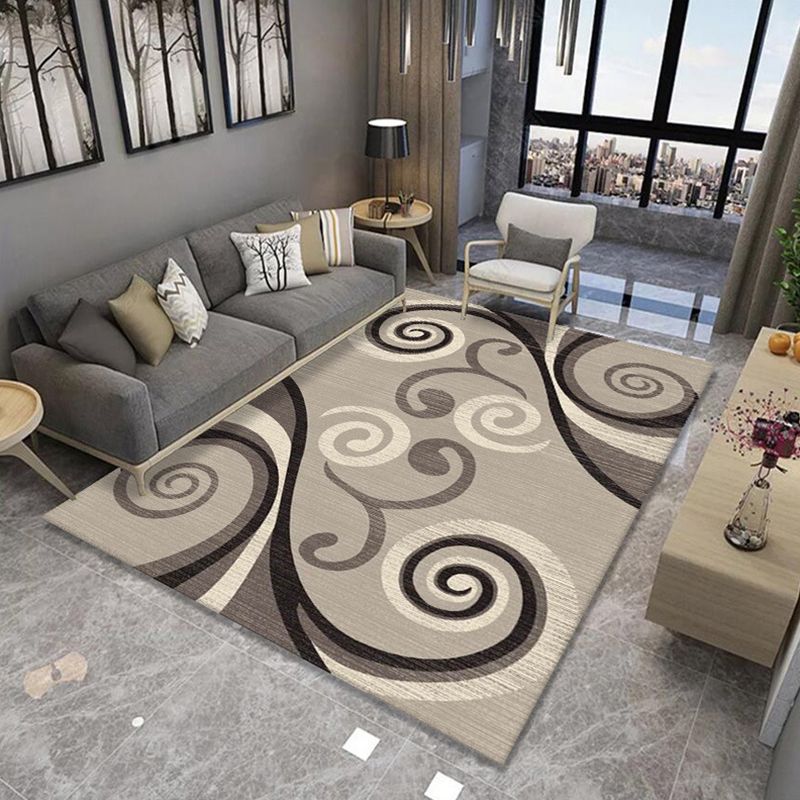 Multi Colored Nordic Rug Polyster Geo Patterned Indoor Rug Anti-Slip Pet Friendly Washable Carpet for Parlor