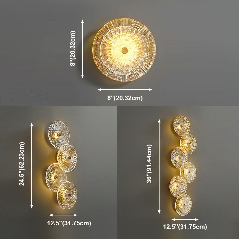 Accensione della parete di vetro postmoderna Vintage Vintage Vintage Postmodern per camera da letto