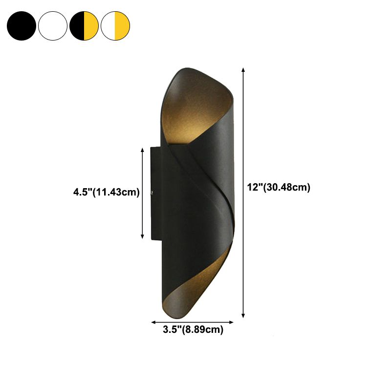 Modern Style Unique Shape Wall Sconce Metal 2 Light Sconces for Corridor