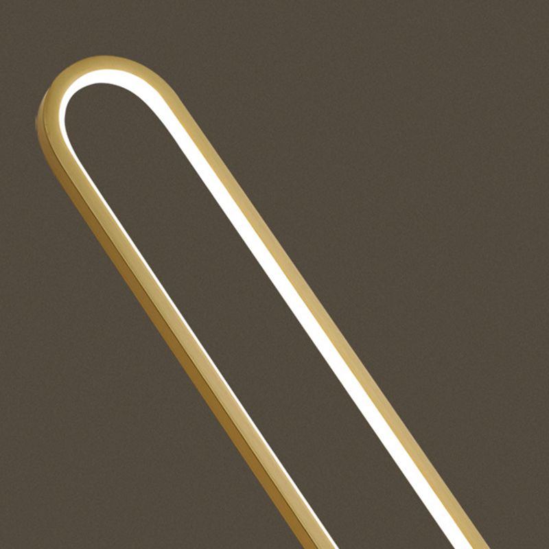 Moderne stijl metalen vloerlamp lineair LED -vloerlicht voor slaapkamer