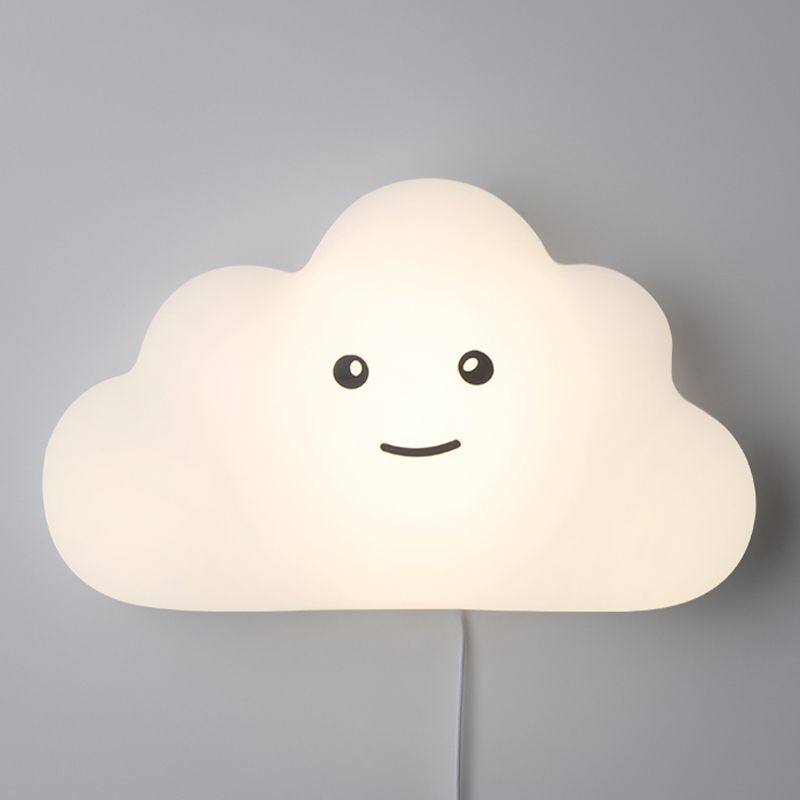 Child Room Wall Sconce Modern Led Simple White Clouds Wall Mounted Light Fixture