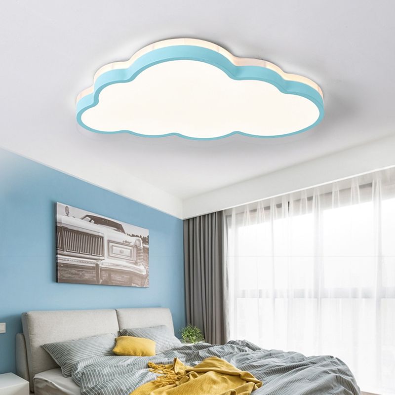 Scandinavische stijl metalen inbouw plafondlamp wolkvorm LED inbouwverlichting voor kinderslaapkamer