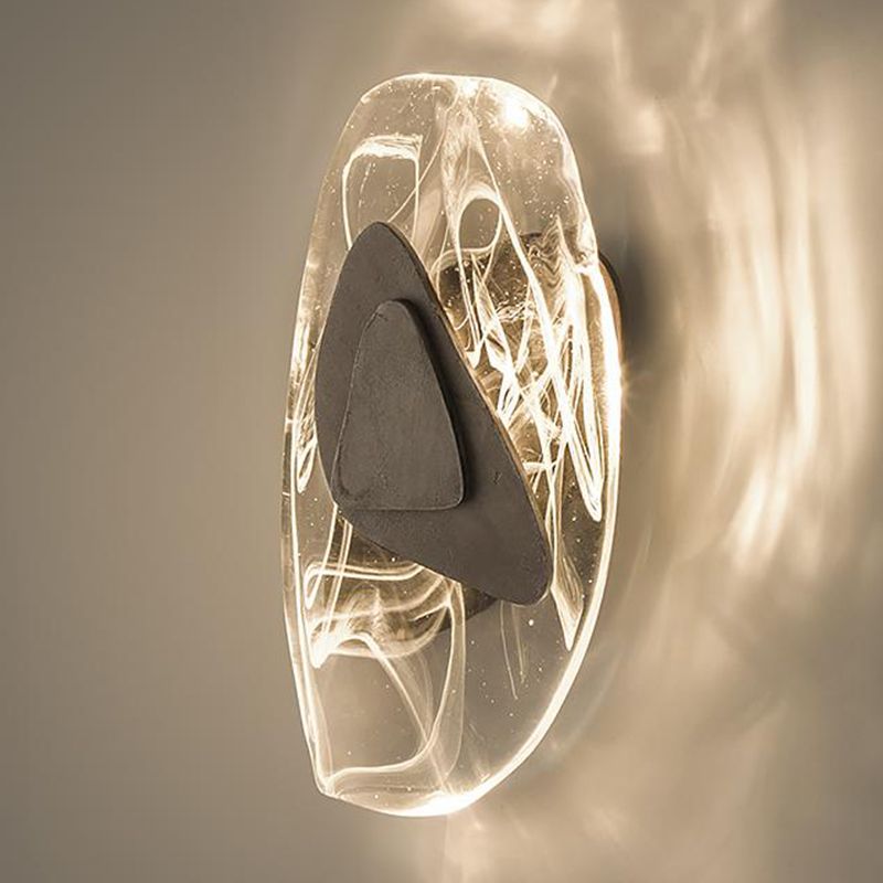 Einzigartiger Schatten 1-Licht-Wandleuchter moderner Kristallwandmontageleuchte