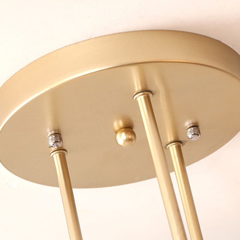 Metaal Modern Semi Flush Mount Verlichting 6 Lichten Sputnik Semi-flush lichte armaturen voor Semi Flush Mount Verlichting